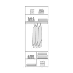 D 17 Double Cabinet (Cabinet With Hidden Compartment Module)